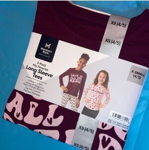 Member's Mark 2-Pack My Favorite Long Sleeve Tees - XS 4/5